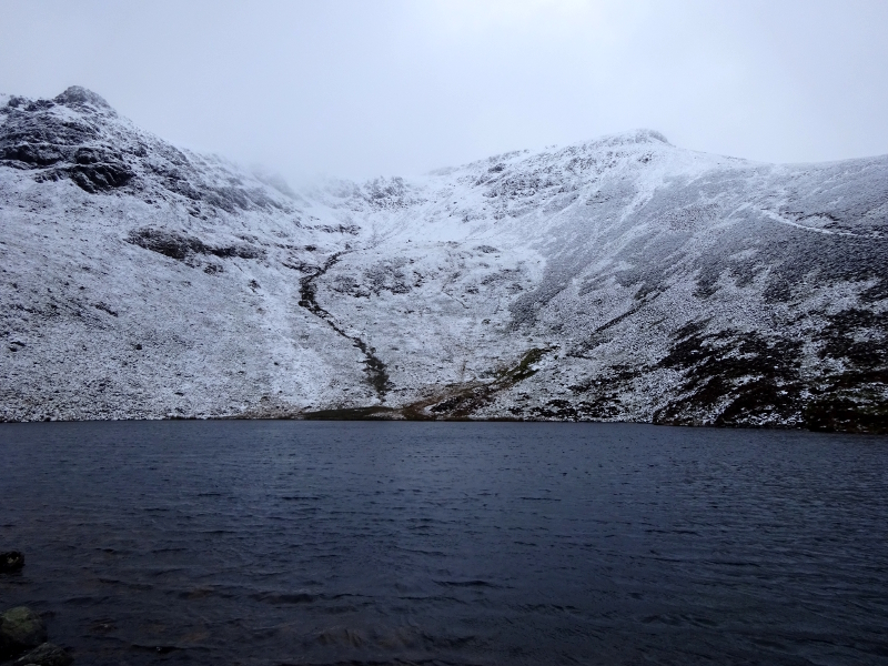 Views of Bleaberry Tarn in the winter