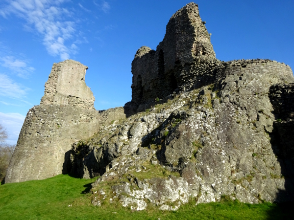 the ruins of Montgomery Castle, Wales