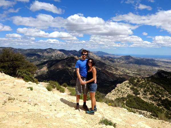 hiking up Silla del Cid, Elche Spain